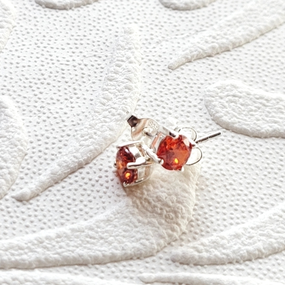 .925 Gemstone Stud Earrings